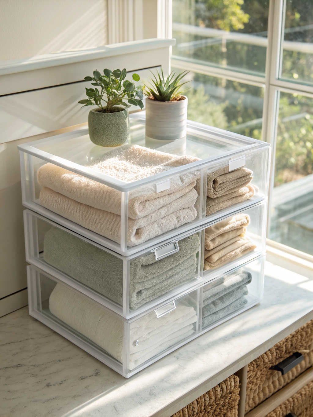 Clear Stackable Drawers